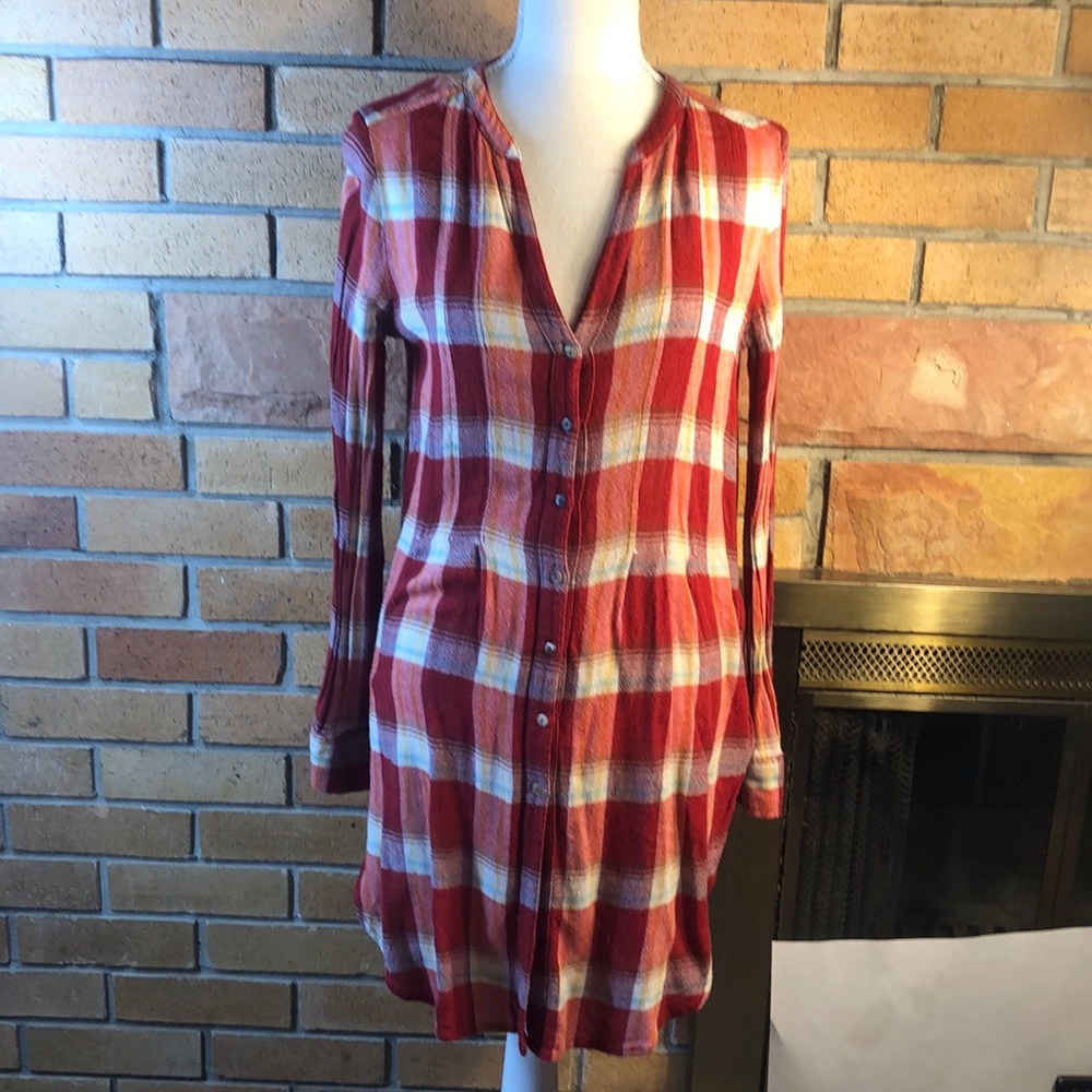 Plaid tunic